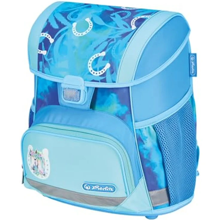 Herlitz Schulranzen Set Loop Plus Lucky Horse, 10-teiliges Set für Mädchen in pastellblau, ergonomisch und wasserabweisend – Bild 2