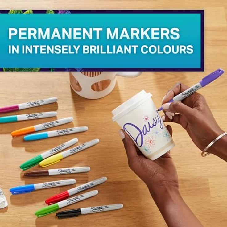 SHARPIE Permanentmarker-Set | Sonderserie mit 18 verschiedenen Farben | feine Spitze | Set für den Schulanfang – Bild 3