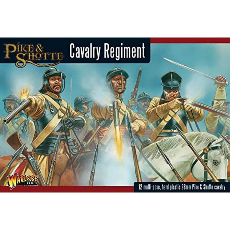 Warlord Games Pike & Shotte Cavalry Boxed Set, 12 Hartplastikmodelle für Tabletop-Spiele