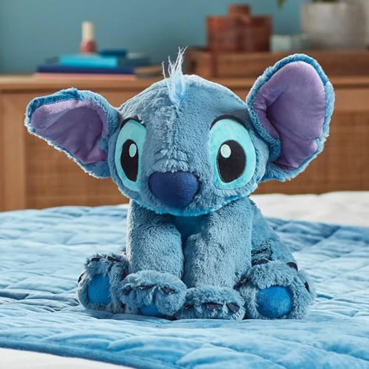 Disney Store Stitch Offizielles mittelgroßes Kuscheltier für Kinder, 38 cm, Kuscheltier mit Stickereien, Plüschoberfläche und beweglichen Schlappohren, geeignet ab 12 Monaten – Bild 3