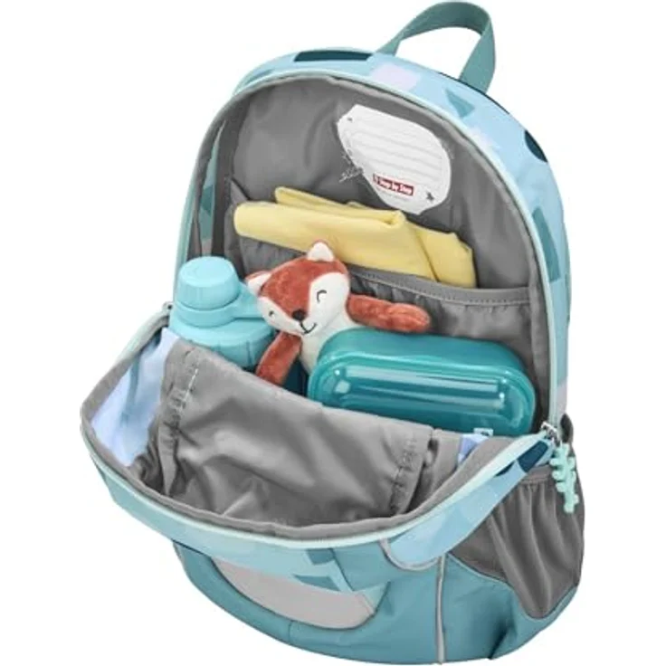 Step by Step KIGA Maxi Rucksack-Set „Teddy Carlo“, blauer Mini-Rucksack mit ergonomischem Design, 10 l, höhenverstellbarem Brustgurt und separatem Innenfach, für Kinder ab 3 Jahren – Bild 3