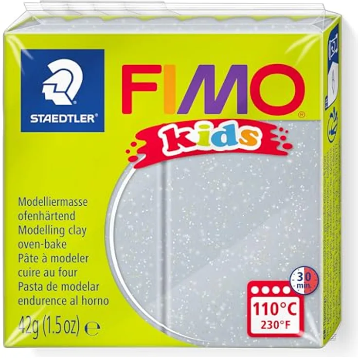FIMO Modelliermasse kids, 16 Farben à 42 g, leicht formbar und backofenfest