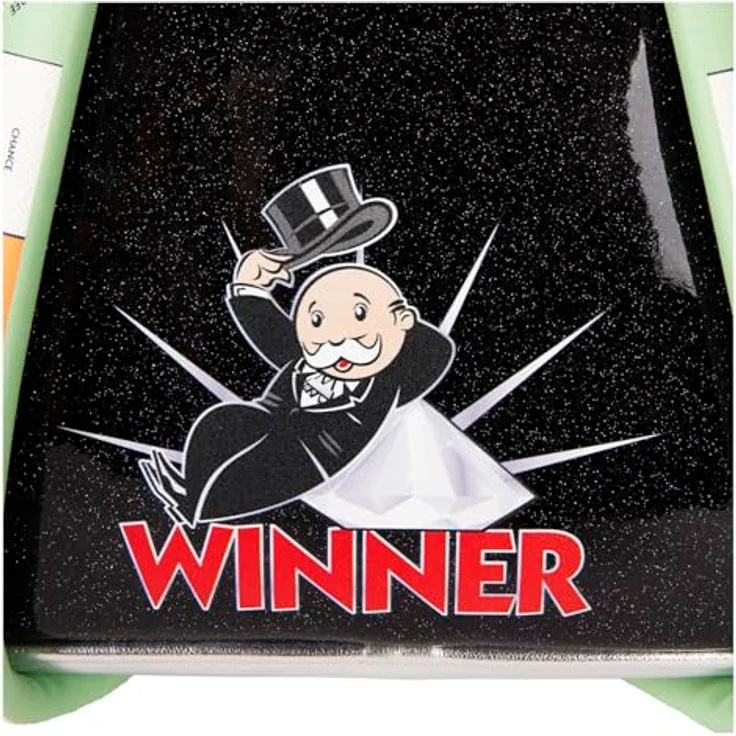 Loungefly Hasbro Monopoly Pennybags Mini Rucksack, veganes Lackleder mit glitzernden Details, 22,9 x 26,7 x 11,4 cm – Bild 5