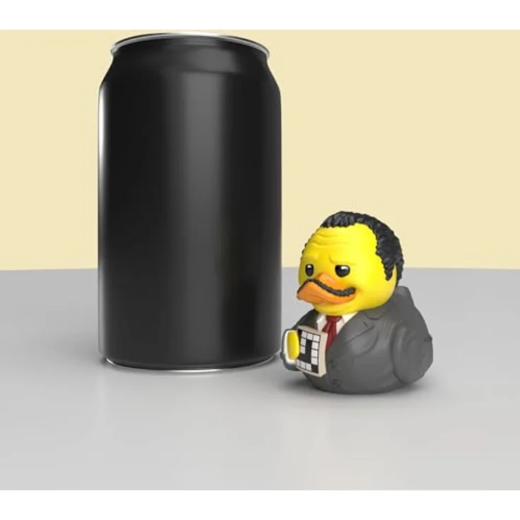 TUBBZ Mini: The Office - Stanley Hudson, Cosplay-Gummiente Vinyl-Figur, ca. 5 cm groß, verpackt in Mini-Badewanne mit The Office-Logo – Bild 5
