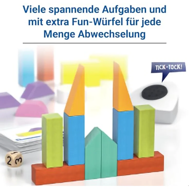 Ravensburger Make 'n' Break - Around The World, temporeiches Geschicklichkeitsspiel für 2-5 Spieler, ab 7 Jahren, mit neuen Bauwerk-Aufgaben und Teamherausforderungen – Bild 4
