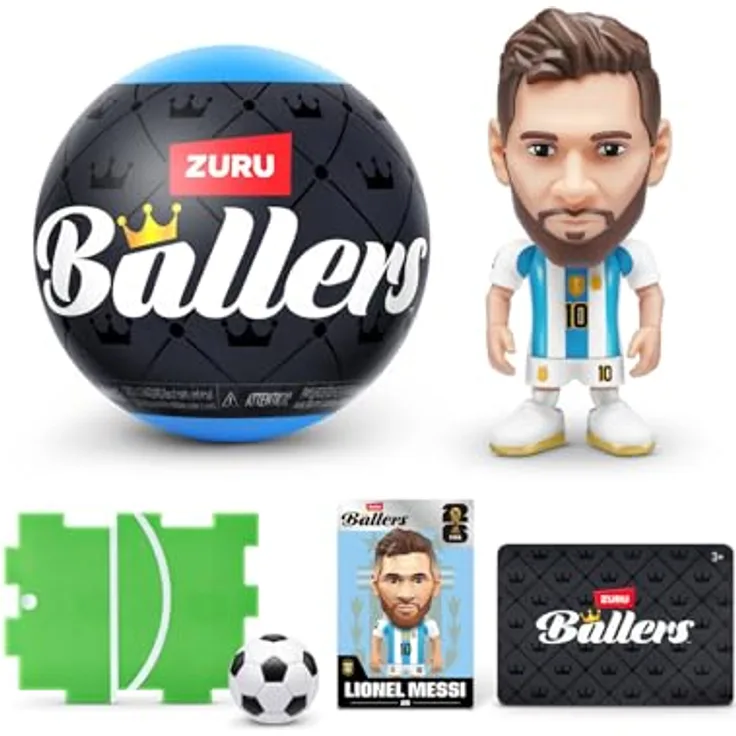 Zuru Ballers FIFA World Cup, Sammelfigur mit Fußball, Mini-Fußball und Sammelkarte, 1St.