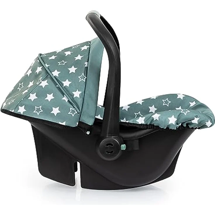 Bayer Design 67958AA Puppenautositz mit Dach, verstellbarem Griff, Puppenzubehör – Bild 2