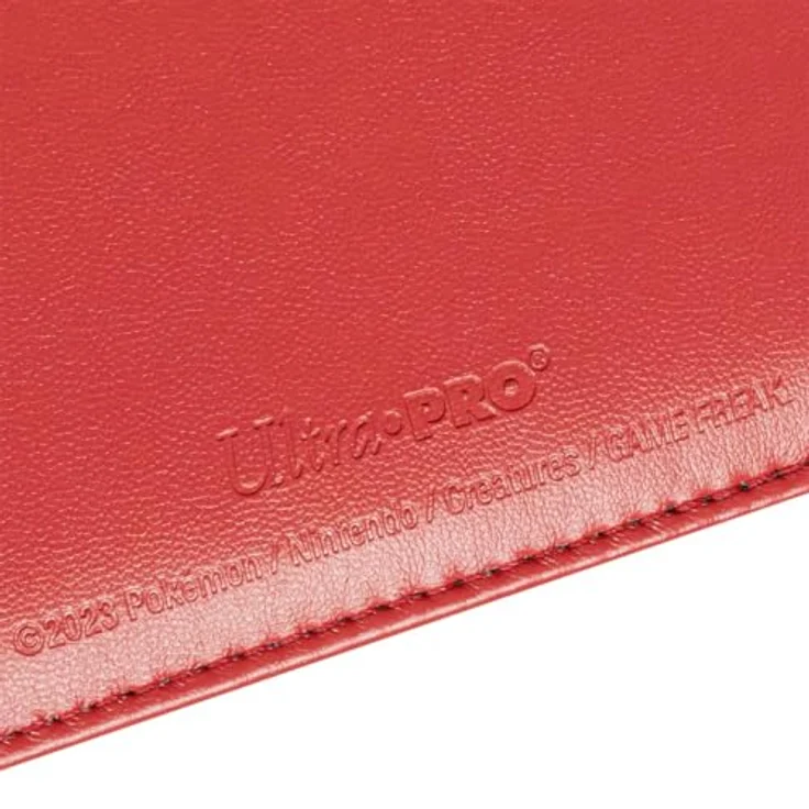 Ultra Pro PKM Premium Snap Binder Red, 4-Pocket Ordner für Pokémon mit hochwertigem Kunstledereinband, speichert bis zu 160 Karten – Bild 3