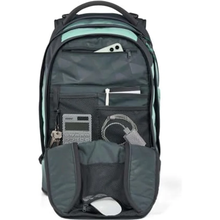 Satch Pack Schulrucksack Set 3tlg. inkl. Schlamperbox und Sportbeutel, 30 Liter Volumen, Mint Phantom – Bild 5