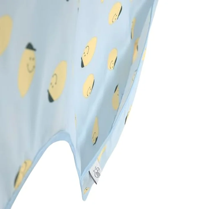 LÄSSIG Baby Langarmlätzchen Set (2 St.) Happy Fruits Lemon, wasserfest und pflegeleicht mit Auffangschutz – Bild 2