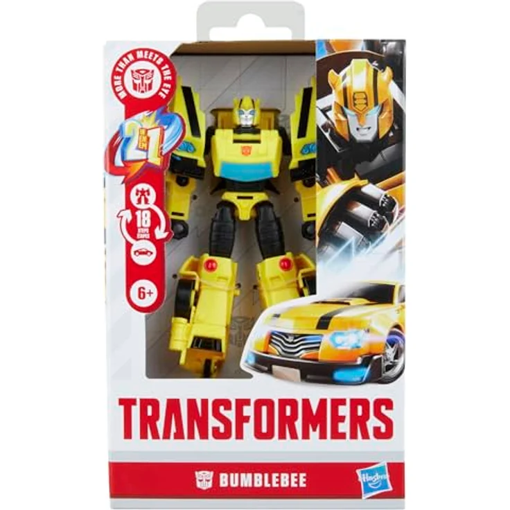 Hasbro Transformers Prime Changers Bumblebee, 2-in-1 Actionfigur mit 18-Schritt-Verwandlung, 13 cm, inkl. Blaster- und Energon Stinger-Accessoires, ab 6 Jahren – Bild 2
