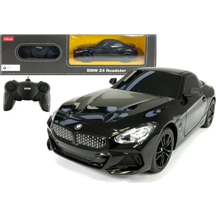 Wisam BMW Z4 Roadster RC Auto Rastar, ferngesteuertes Modell im Maßstab 1:24, Schwarz, mit Beleuchtung und Soundfunktionen