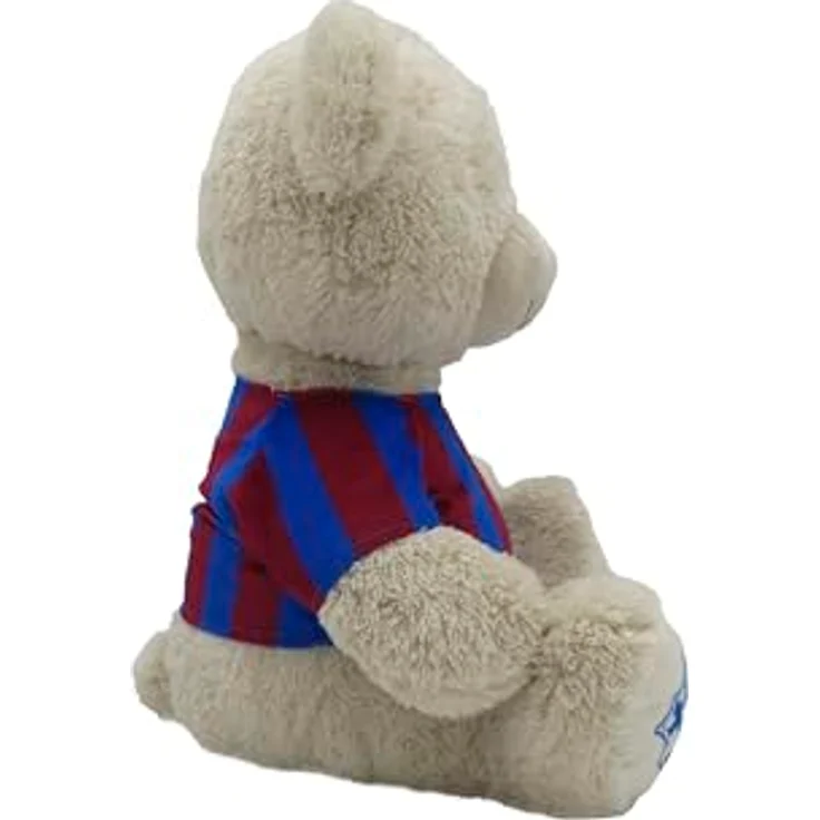 CyP Brands FC Barcelona Plüschbär, 35 cm mit Barça-T-Shirt, Beige, offizielles Produkt – Bild 2