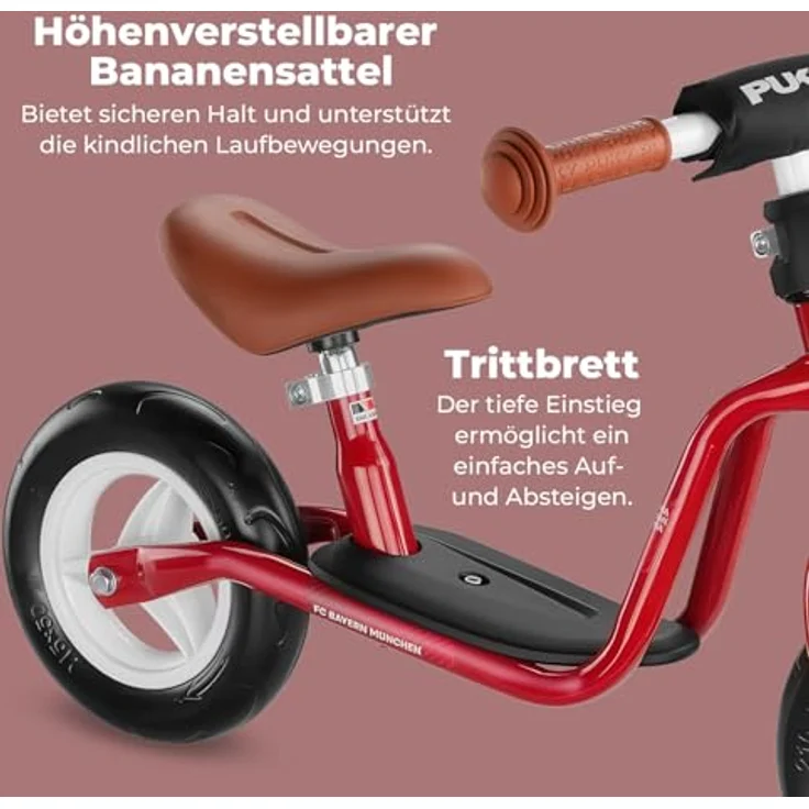 Puky Laufrad LRM, Laufrad ab 2 Jahren in verschiedenen Farben, stoßfeste Pulverbeschichtung, höhenverstellbarer Sattel – Bild 6
