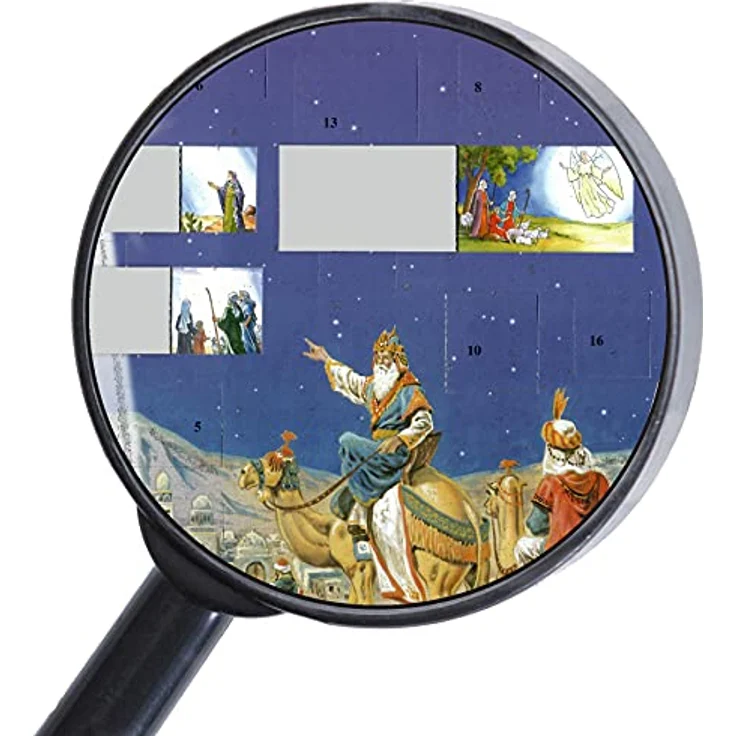 Richard Sellmer Verlag Sellmer Adventskalender - die heiligen drei König, nostalgischer Adventskalender mit Glitzer und Glimmer, Made in Germany – Bild 2