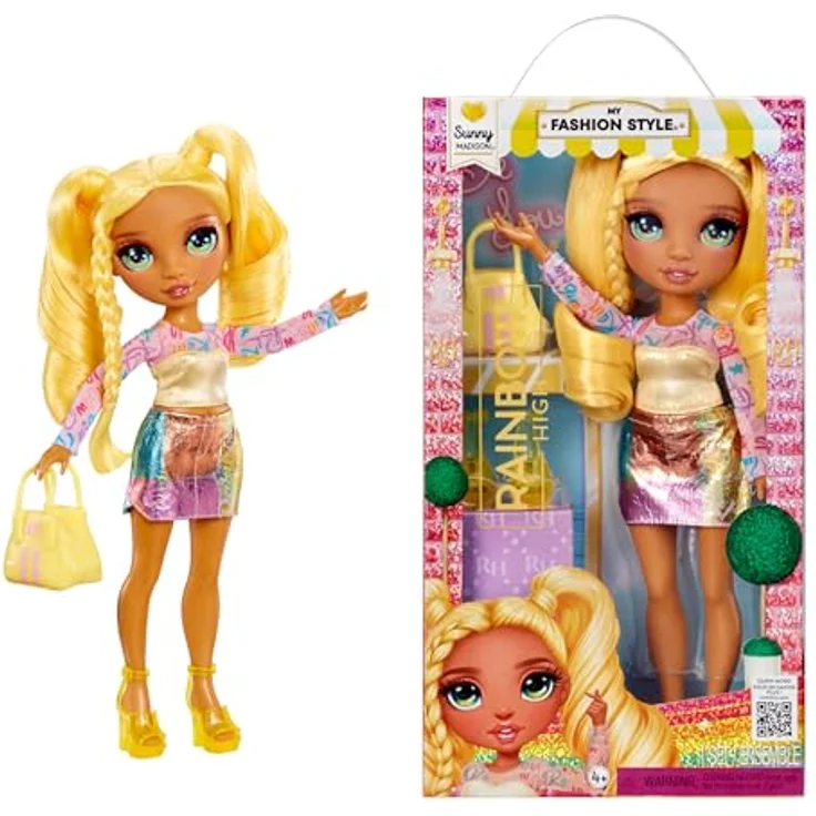 Rainbow High Anziehpuppe My Fashion Style Fashion Dolls - Sunny, modischer Street Look mit Handtasche – Bild 1