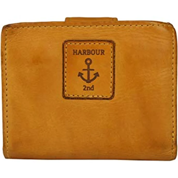HARBOUR 2nd Geldbörse Stella, hochwertige Kinderportemonnaie aus gewaschenem Leder, kompakt B/H/T 10/9/3 cm, Druckknopfverschluss mit Anker-Label – Bild 2