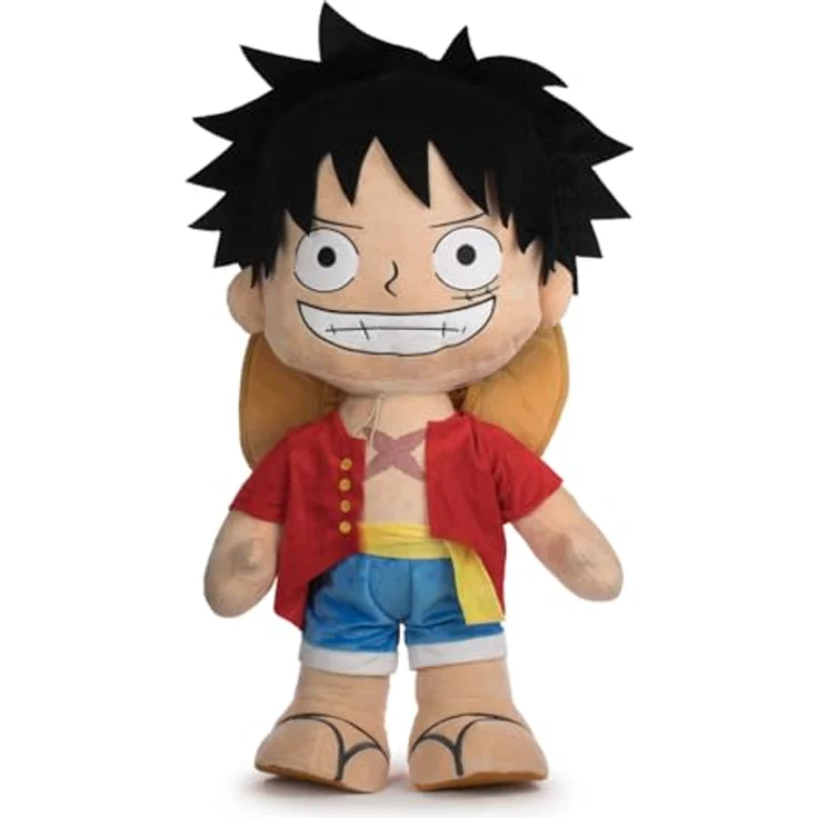 BARRADO One Piece Plüschtier Luffy, 80 cm, offizielles Lizenzprodukt für Kinder ab 0 Monaten, groß – Bild 1