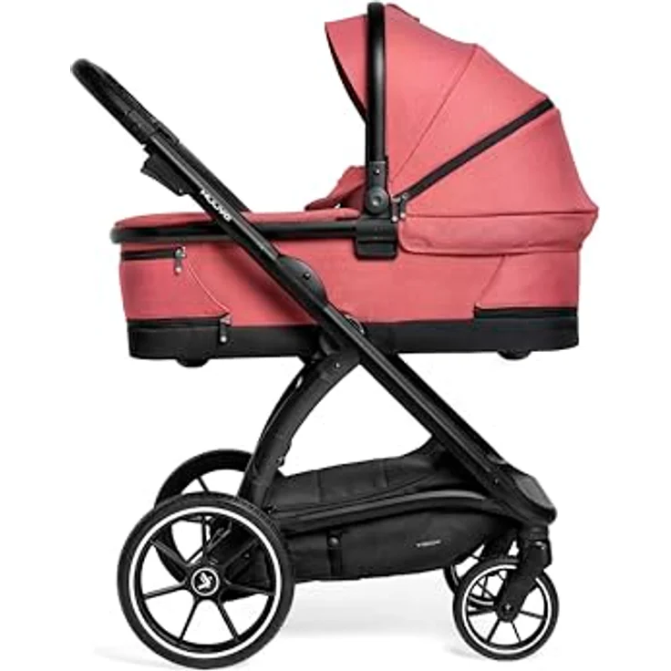 Muuvo Trick 2in1 Kombi Kinderwagen SET, multifunktional mit 3D-Airflow-Belüftung, Pure Pink – Bild 1