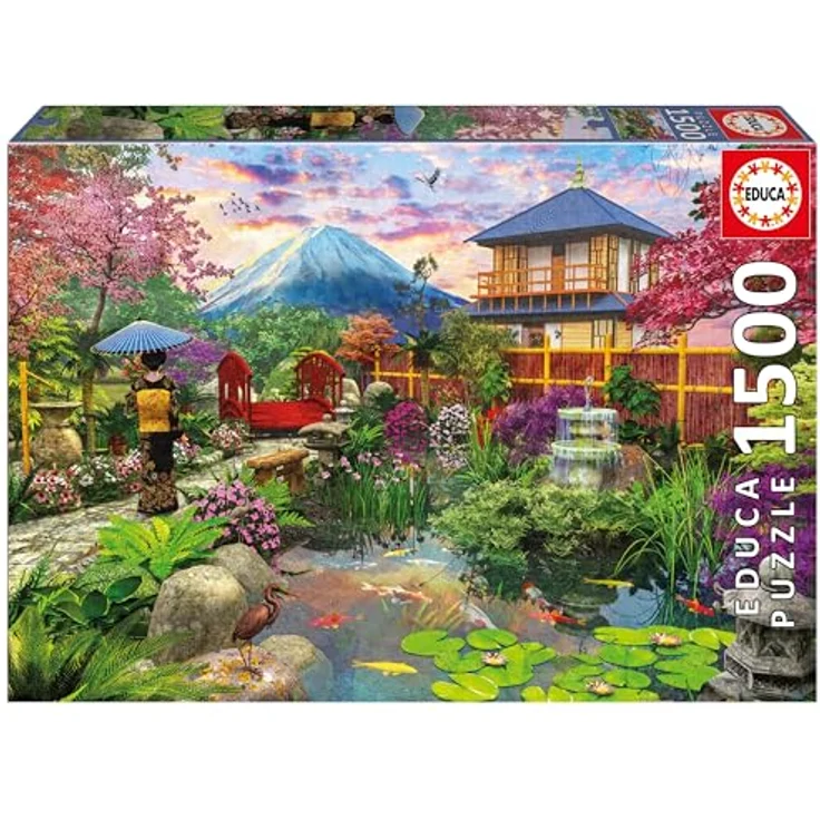 Educa - Puzzle von 1500 Teilen für Erwachsene | Japanischer Garten, 85 x 60 cm, inklusive FixPuzzle Kleber – Bild 1