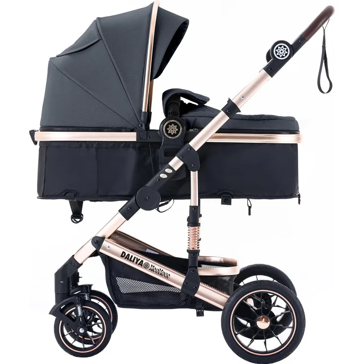 Daliya® NEOMOVE 2in1 Kombikinderwagen, Babywanne & Sportsitz, Aluminium-Rahmen, leicht und faltbar, großer Einkaufskorb, in 14 Farben erhältlich