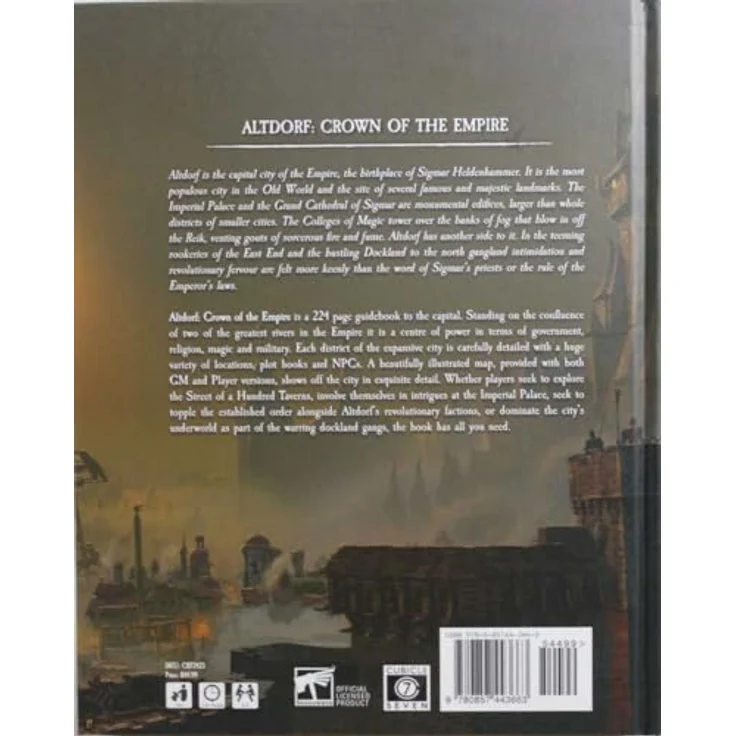 CUBICLE 7 Warhammer Fantasy Roleplay WFRP Altdorf: Crown of The Empire English, 224-seitiger Ratgeber – Bild 2