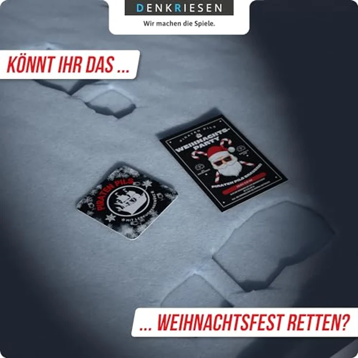 DENKRIESEN Tatort Meer - Weihnachten in Gefahr, Krimispiel für 1-5 Spieler, ab 14 Jahren, spannendes Detektivspiel für Spieleabende – Bild 4