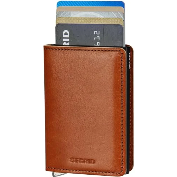 Secrid Geldbörse Premium Slimwallet Basco Cognac One Size – Bild 3