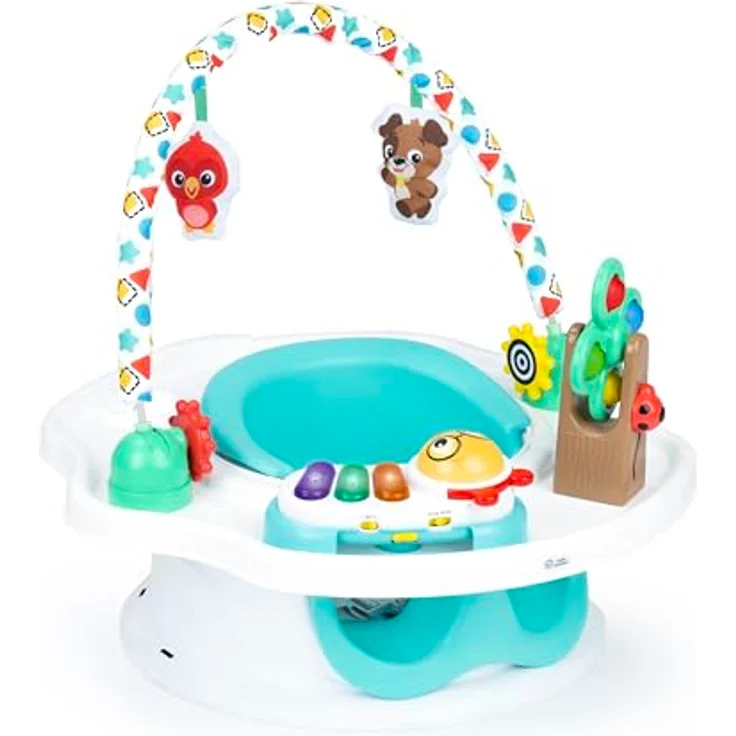 Baby Einstein SuperSeat Touch of Tunes 3-in-1 Aktivitätssitz, mit Musik und Lichtern, für Babys ab 6 Monaten, 14,96 kg, inkl. abnehmbarem Klavier, 5 Spielzeugen, BPA-freiem Snack-Tablett – Bild 1