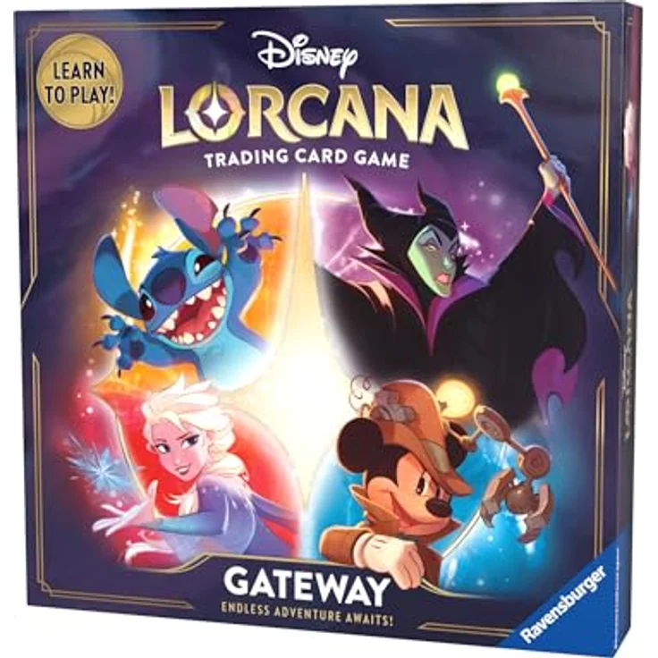 Ravensburger Disney Lorcana Trading Card Game - Gateway (Englisch) - Lorcana Einstieg, 11098399, Sammelkarten mit speziellen Disney Charakteren – Bild 2