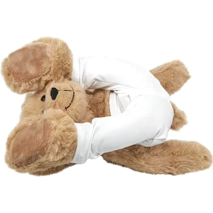 Bauer Spielwaren 12241 Bewegliches Kuscheltier-Yoga Bär, beige, 32 cm – Bild 4