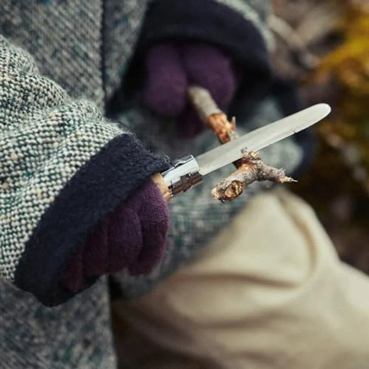 Opinel No 07, Kindermesser, rostfrei, Buchenholz, verschiedene Farben – Bild 9
