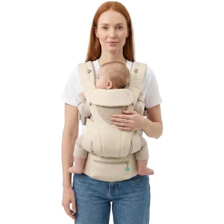 Koala Cuddle Carry, Babytrage für Neugeborene bis 20,4 kg, ergonomisch mit 3 Tragepositionen, inklusive Windschutzkapuze – Bild 1