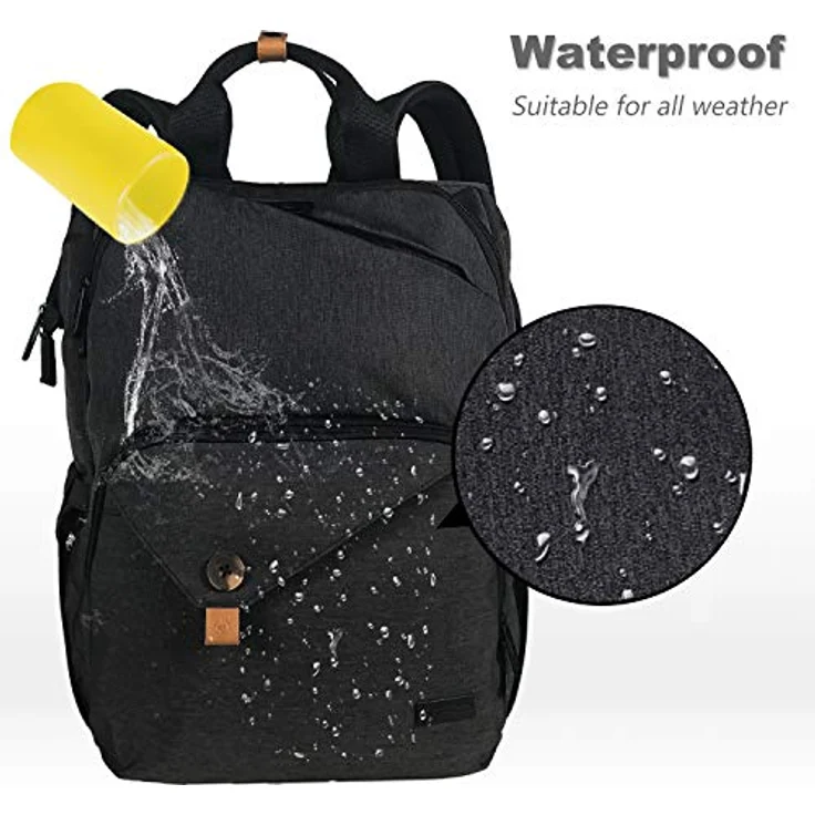 Hap Tim Baby Wickelrucksack Wickeltasche/Rucksack - Multifunktions-Designer Windeltaschen Große Kapazität, isolierte Taschen,wasserdicht,Babytasche Reiserucksack für Unterwegs (EU-7340-DG) – Bild 7