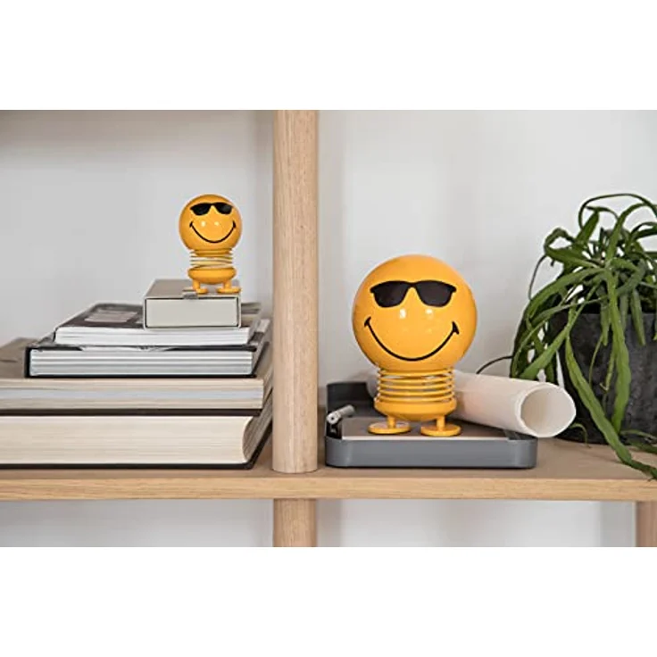 Hoptimist Smiley Cool S Yellow, fröhliche Sammelfigur mit Sonnenbrille, 6,6 cm hoch – Bild 3