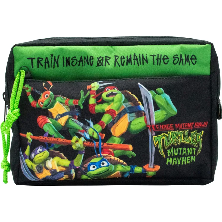 Teenage Mutant Ninja Turtles Federmäppchen - Heldenhaftes Design, robustes Material, geräumige Fächer, sicherer Reißverschluss, offizielle TMNT-Lizenz, für kleine Helden, langlebig, Organisationstalent, trendiges Accessoire, Qualitätsversprechen