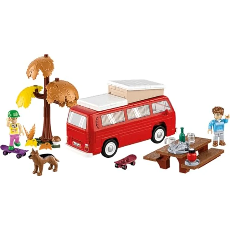COBI Volkswagen T2a Camper, Modellfahrzeug aus Bausteinen, made in EU – Bild 3