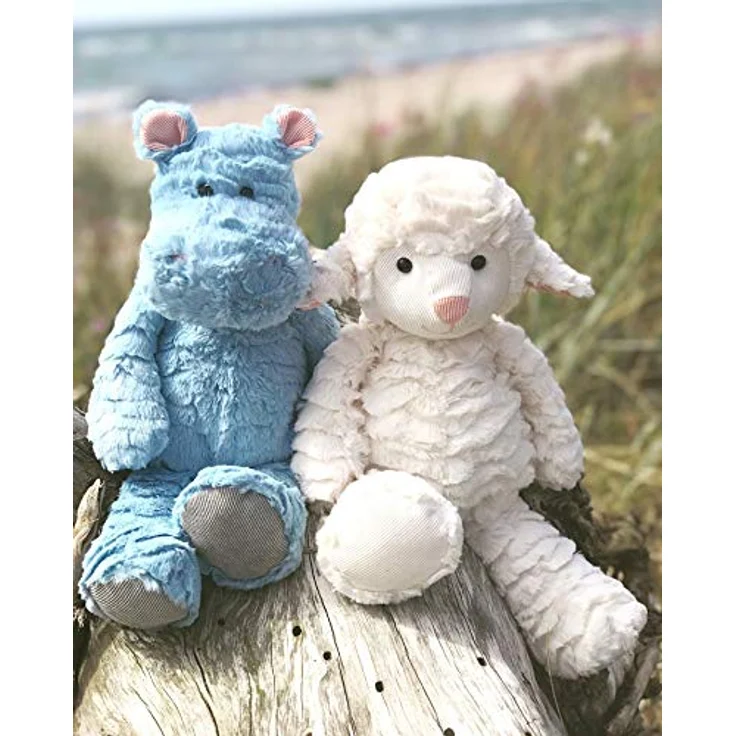Mollis Kuscheltier - Kuschelschaf - 36 cm - Plüschtier-Schaf - Kinder-Kuscheltier - weiches Stofftier für Kinder und Babys - Flauschiges Schaf für lange Kuschelstunden - Langlebig und pflegeleicht - Einzigartiges Design - Sichere Handhabung - Perfekte Geschenkidee – Bild 5