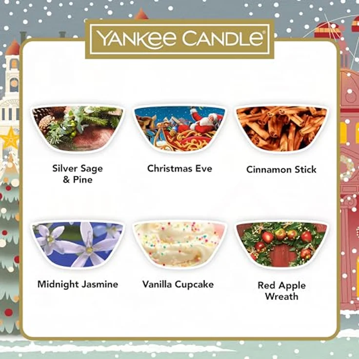 Yankee Candle Adventskalender, Reisepass für die Feiertage mit 21 Teelichtern in festlichen Düften – Bild 4