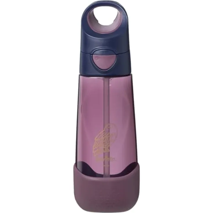 b.box Harry Potter Wasser- und Trinkflasche für Kinder, 600 ml, auslaufsicher mit abgewinkeltem Silikonstrohhalm, griffiges Design