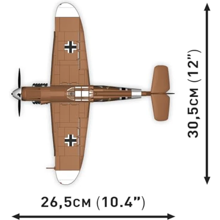 COBI Messerschmitt BF 109 G, Klemmbausteine aus EU- Produktion – Bild 4