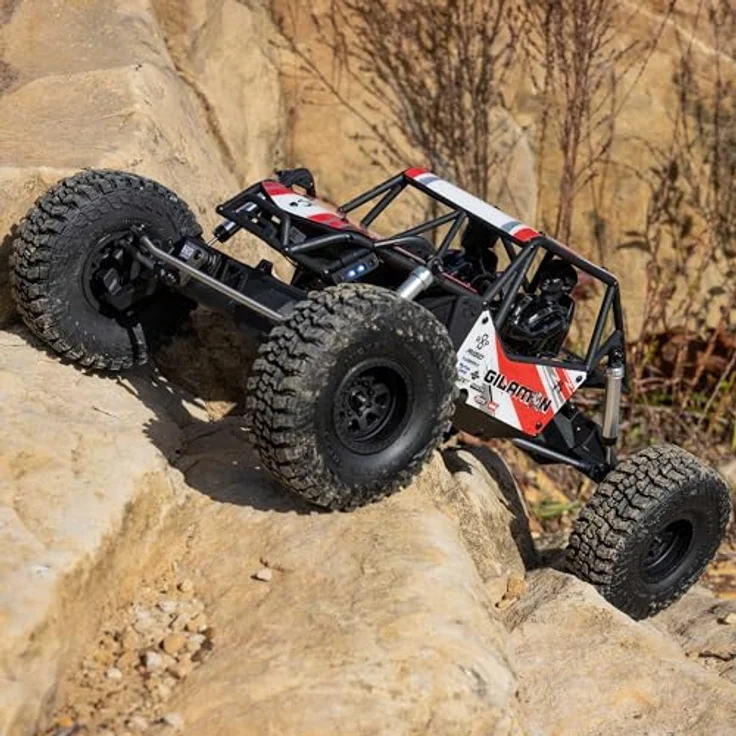 Axial AXP8 Gilamon 2.2 4x4 RTR Trail Buggy Rock Crawler, Bürstenmotor, ASD, LED-Beleuchtung, rot – Bild 3