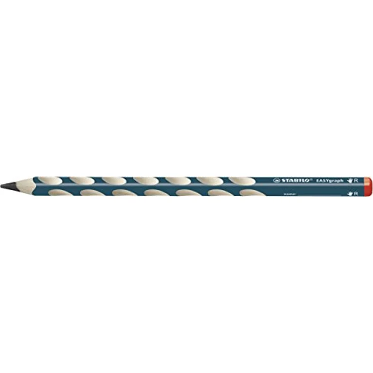 Ergonomischer Dreikant-Bleistift für Rechtshänder - STABILO EASYgraph in petrol - 12er Pack - Härtegrad HB – Bild 2