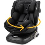 Osann Autokindersitz Eno360 i-Size, 360° drehbarer Reboarder Kindersitz Isofix, ab Geburt bis 12 Jahre, Baby Autositz, schwarz