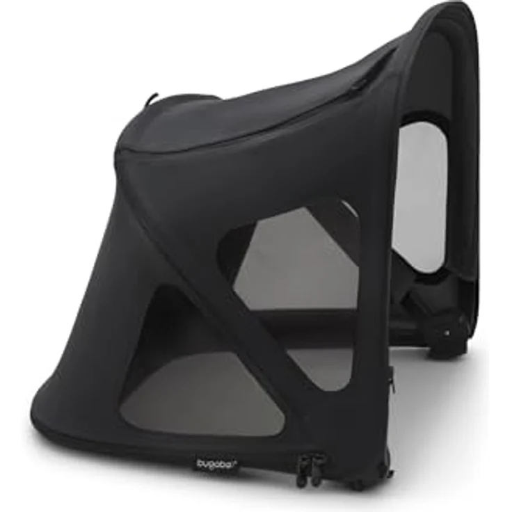 Bugaboo Fox, Cameleon 3, Lynx Sonnendach mit Lüftungsfenstern, ausziehbar für zusätzlichen und optimalen Sonnenschutz, wasserabweisend, Schwarz – Bild 2
