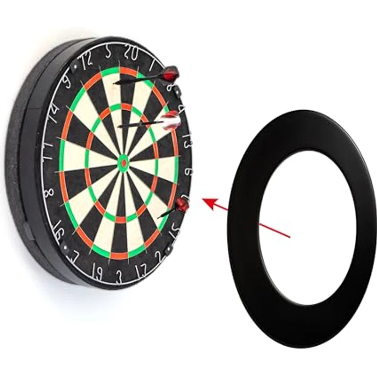 Karella Schallschutz "Compact" für Steeldartboards, Geräuschreduzierung über 80%, anthrazit, Ø 45 cm – Bild 6
