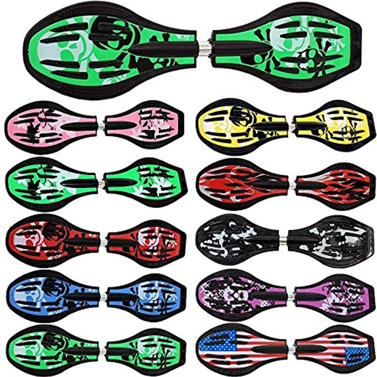 FunTomia Waveboard Original Funtomia mit ABEC9 Kugellager inkl. Tasche (Verschiedene Farbdesigns)