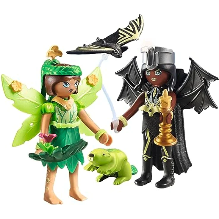 PLAYMOBIL 71350 Forest Fairy & Bat mit Seelentieren Spielset, 26-teilig mit abnehmbaren Feenflügeln, Mehrfarbig – Bild 7