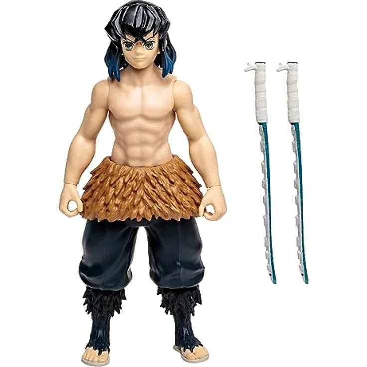 McFarlane Demon Slayer: Kimetsu no Yaiba Actionfigur Hashibira Inosuke, 13 cm, detailreich und beweglich mit Zubehör und Base – Bild 4