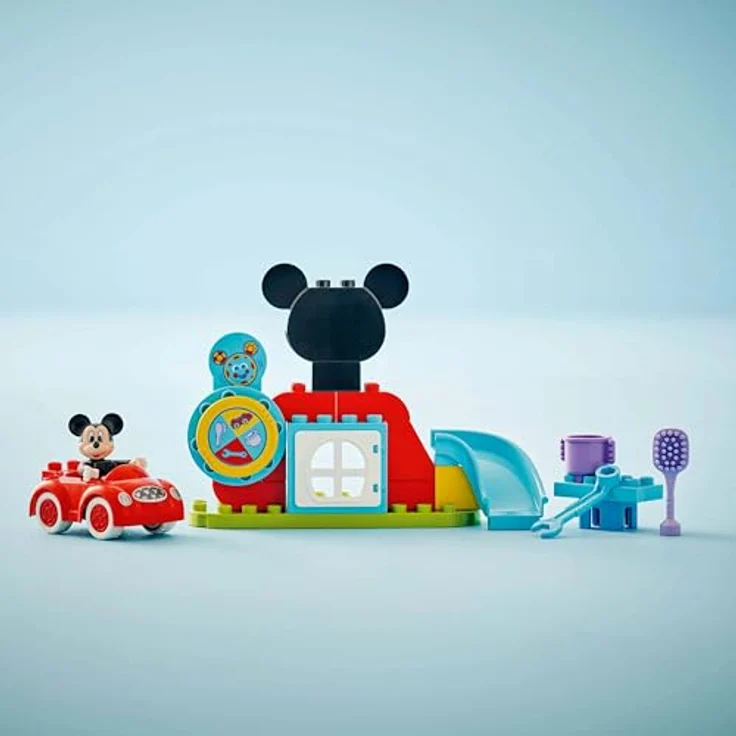 LEGO DUPLO 10454 Mickys Clubhaus und Auto, 27-teiliges Bauspielzeug für Kleinkinder ab 2 Jahren, mit Rutsche und Supercomputer – Bild 7